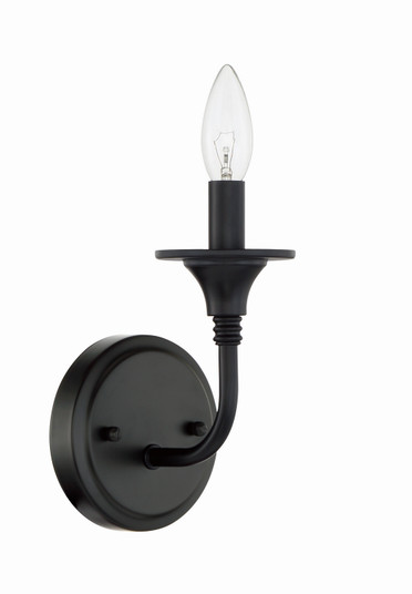 Jolenne One Light Wall Sconce in Flat Black (46|57061-FB)