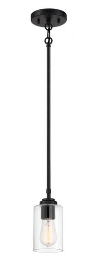 Stowe One Light Mini Pendant in Flat Black (46|56091-FB)