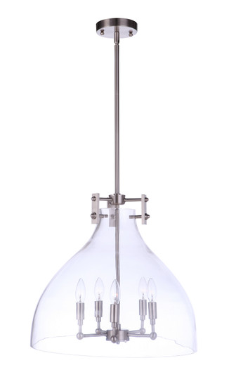 Chardonnay Five Light Pendant in Brushed Polished Nickel (46|55895-BNK)