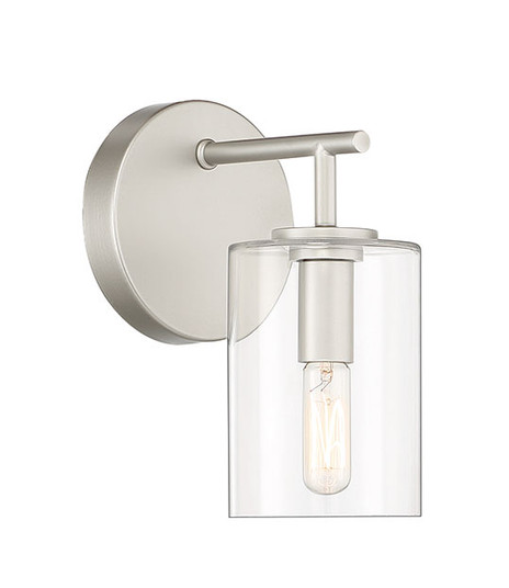 Hailie One Light Wall Sconce in Satin Nickel (46|55661-SN)