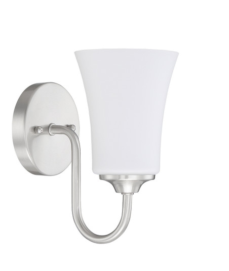 Gwyneth One Light Wall Sconce in Brushed Polished Nickel (46|50401-BNK-WG)