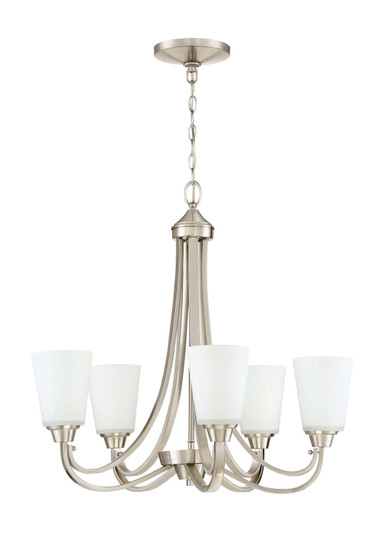 Grace Five Light Chandelier in Brushed Polished Nickel (46|41925-BNK)