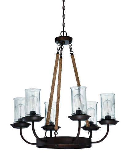 Thornton Six Light Chandelier in Aged Bronze Brushed (46|36126-ABZ)