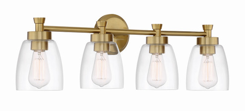 Henning Four Light Vanity in Satin Brass (46|12730SB4)