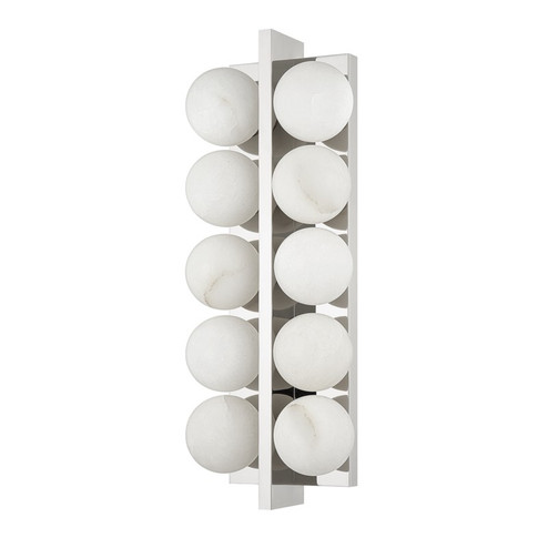 Emille Ten Light Wall Sconce in Polished Nickel (68|357-10-PN)