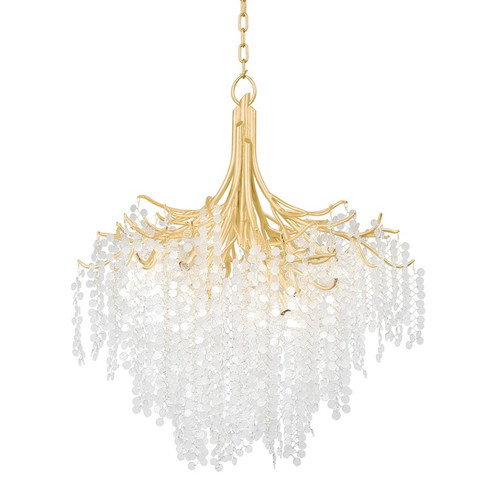 Genoa Nine Light Chandelier in Gold Leaf (68|350-32-GL)