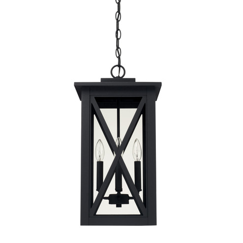 Avondale Four Light Outdoor Hanging Lantern in Black (65|926642BK)