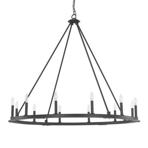 Pearson 12 Light Chandelier in Black Iron (65|4912BI-000)