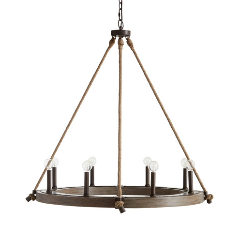 Tybee Eight Light Chandelier in Nordic Grey (65|429681NG)