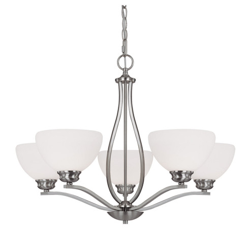 Stanton Five Light Chandelier in Brushed Nickel (65|4035BN-212)