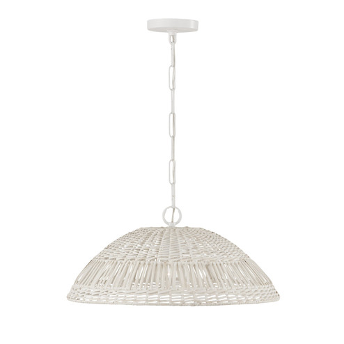 Naomi One Light Pendant in Chalk White (65|347511HH)