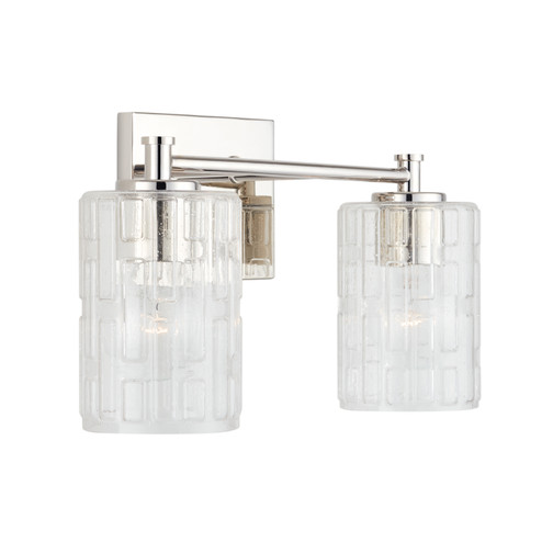 Emerson Two Light Vanity in Polished Nickel (65|138321PN-491)