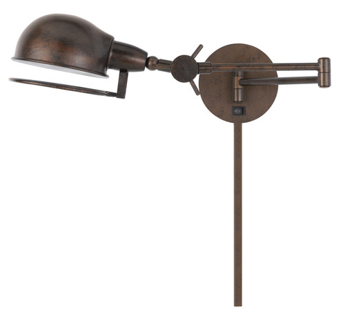 Linthal One Light Swing Arm Wall Lamp in Rust (225|WL-2924-RU)