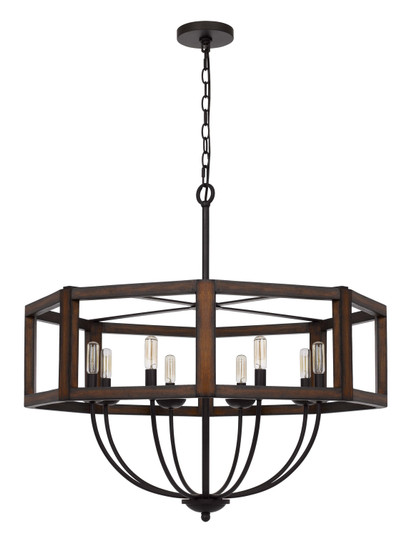 Renton Eight Light Chandelier in Oak (225|FX-3761-8)