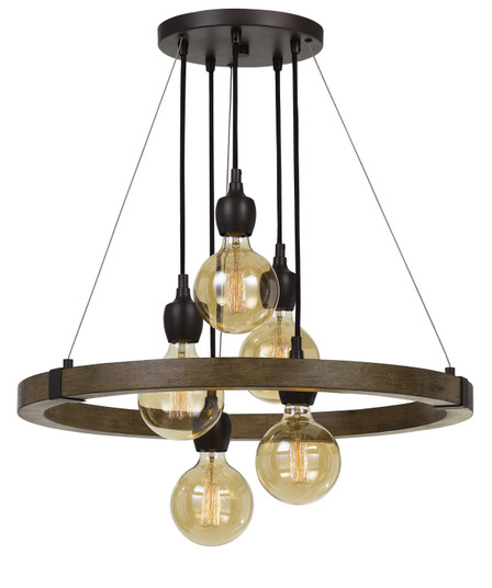 Martos Five Light Chandelier in Pine/Iron (225|FX-3687-5)