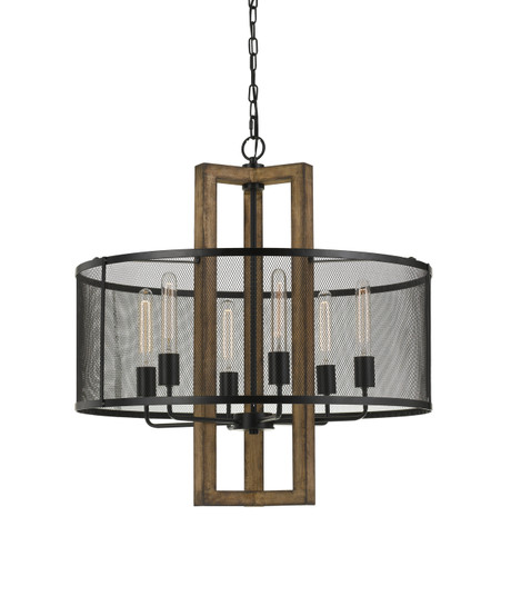 Monza Six Light Chandelier in Wood (225|FX-3678-6)