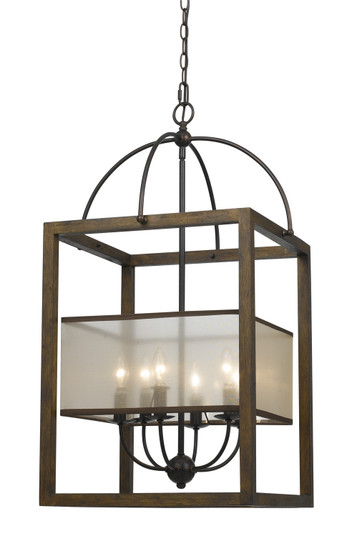 Rectangular Six Light Chandelier in Dark Bronze (225|FX-3536/6L)