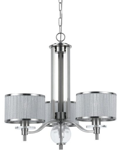 Abaco Three Light Chandelier in Brushed Steel (225|FX-3522/3)