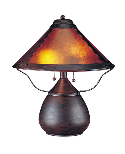Mica Two Light Table Lamp in Rust (225|BO-464)