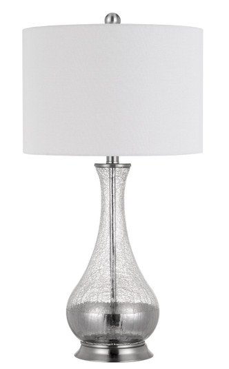 Potenza Two Light Table Lamp in Glass/Brushed Steel (225|BO-2818TB-2)