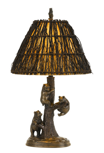 Bear One Light Table Lamp in Cast Bronze (225|BO-2663TB)