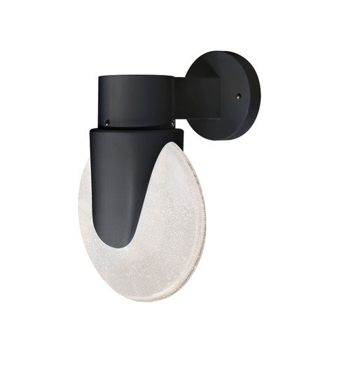 Prada One Light Outdoor Wall Sconce in Black (74|PRADABK-WALL-BK)