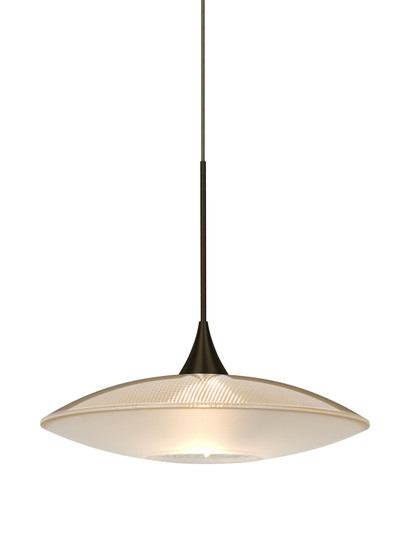 Spazio One Light Pendant in Bronze (74|1XT-6294GD-LED-BR)