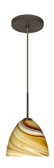 Sasha One Light Pendant in Bronze (74|1BT-7572HN-HAL-BR)