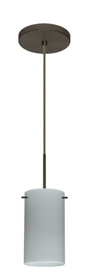 Stilo One Light Pendant in Bronze (74|1BT-4404KR-HAL-BR)
