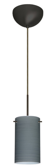 Stilo One Light Pendant in Bronze (74|1BC-4404TN-HAL-BR)
