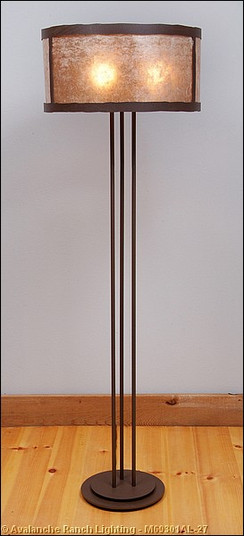 Kincaid-Rustic Plain Three Light Floor Lamp in Rustic Brown (172|M69301AL-27)