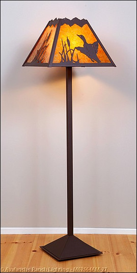 Rocky Mountain-Loon One Light Floor Lamp in Rustic Brown (172|M62664AM-27)