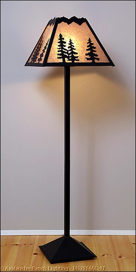 Rocky Mountain-Spruce Tree One Light Floor Lamp in Black Iron (172|M62614AL-97)