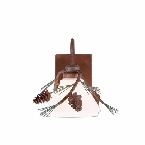 Cedarwood-Pine Cone One Light Wall Sconce in Pine Tree Green-Rust Patina (172|H54120CW-04)