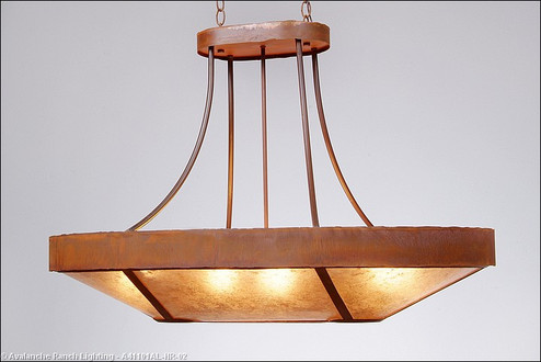 Ridgemont-Rustic Plain Rust Patina Ten Light Chandelier Oval in Rust Patina (172|A41101AL-HR-02)