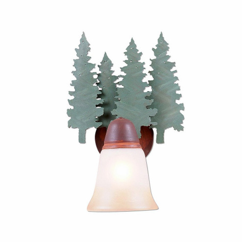 Crestline-Pine Tree One Light Wall Sconce in Pine Tree Green-Rust Patina (172|A17142TT-04)