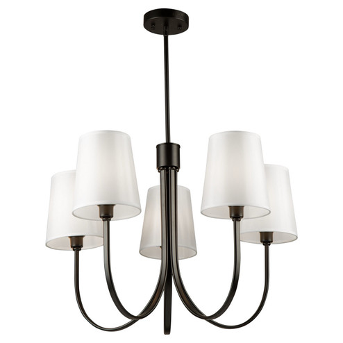 Rhythm Five Light Chandelier in Black (78|SC13335BK)