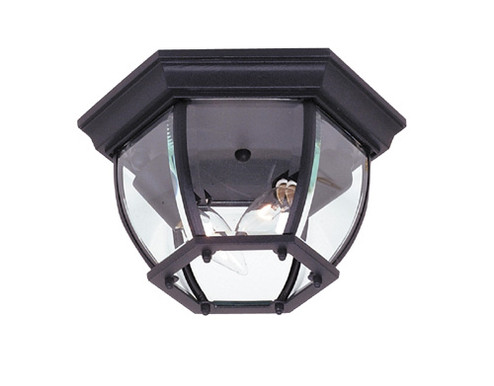 Classico Two Light Outdoor Flush Mount in Black (78|AC8096BK)