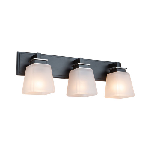 Eastwood Three Light Wall Sconce in Black & Brushed Nickel (78|AC11613BN)