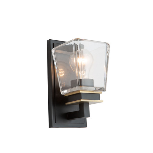 Eastwood One Light Wall Sconce in Black & Brass (78|AC11611VB)