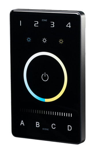 DMX Wall Control Control Touch Panel in Black (303|CTRLW-DMXB-TW-4Z)