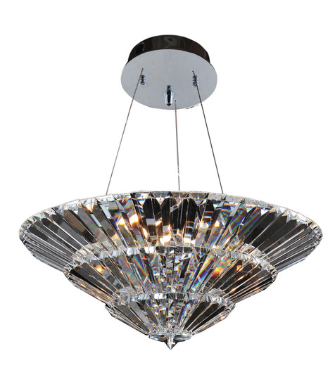 Auletta 15 Light Convertible Pendant - Semi Flush Mount in Chrome (238|11427-010-FR001)