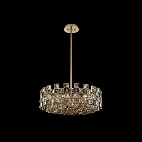 Piazze Nine Light Pendant in Brushed Champagne Gold (238|036656-038-FR001)