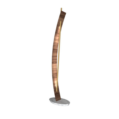 Clean LED Floor Lamp in American Walnut (486|3015LED.18)