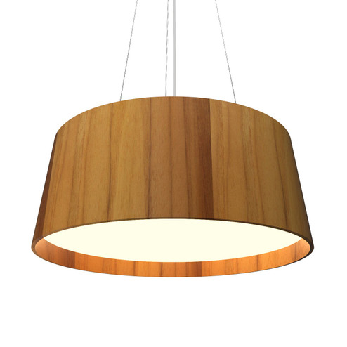 Conical LED Pendant in Teak (486|296LED.12)