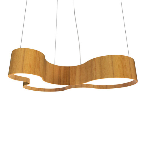 Organic LED Pendant in Teak (486|1216LED.12)