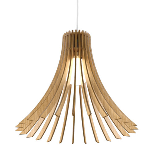 Stecche di Legno One Light Pendant in Louro Freijo (486|1181.09)