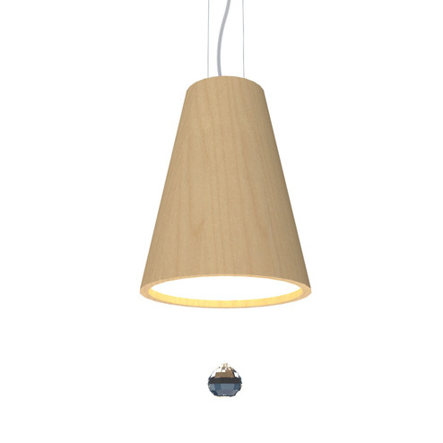 Conical LED Pendant in Maple (486|1130CLED.34)