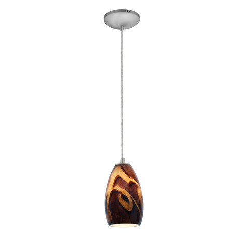 Champagne LED Pendant in Brushed Steel (18|28012-3C-BS/ICA)