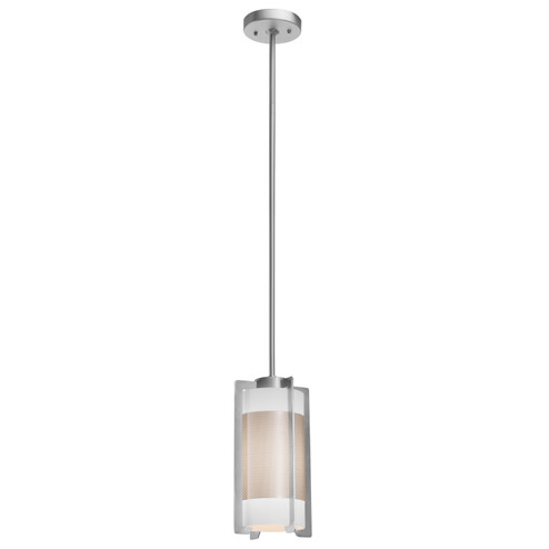 Iron One Light Pendant in Brushed Steel (18|20738-BS/OPL)